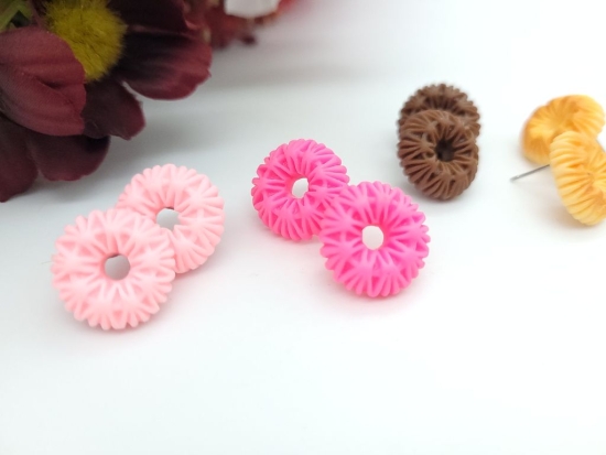 Preview: bunte mini Kuchen Ohrstecker